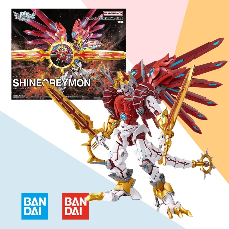 

Bandai Figure-rise Standard FRS Digimon Adventure SHINEGREYMON full action model kit Assembly original toy gift for kids