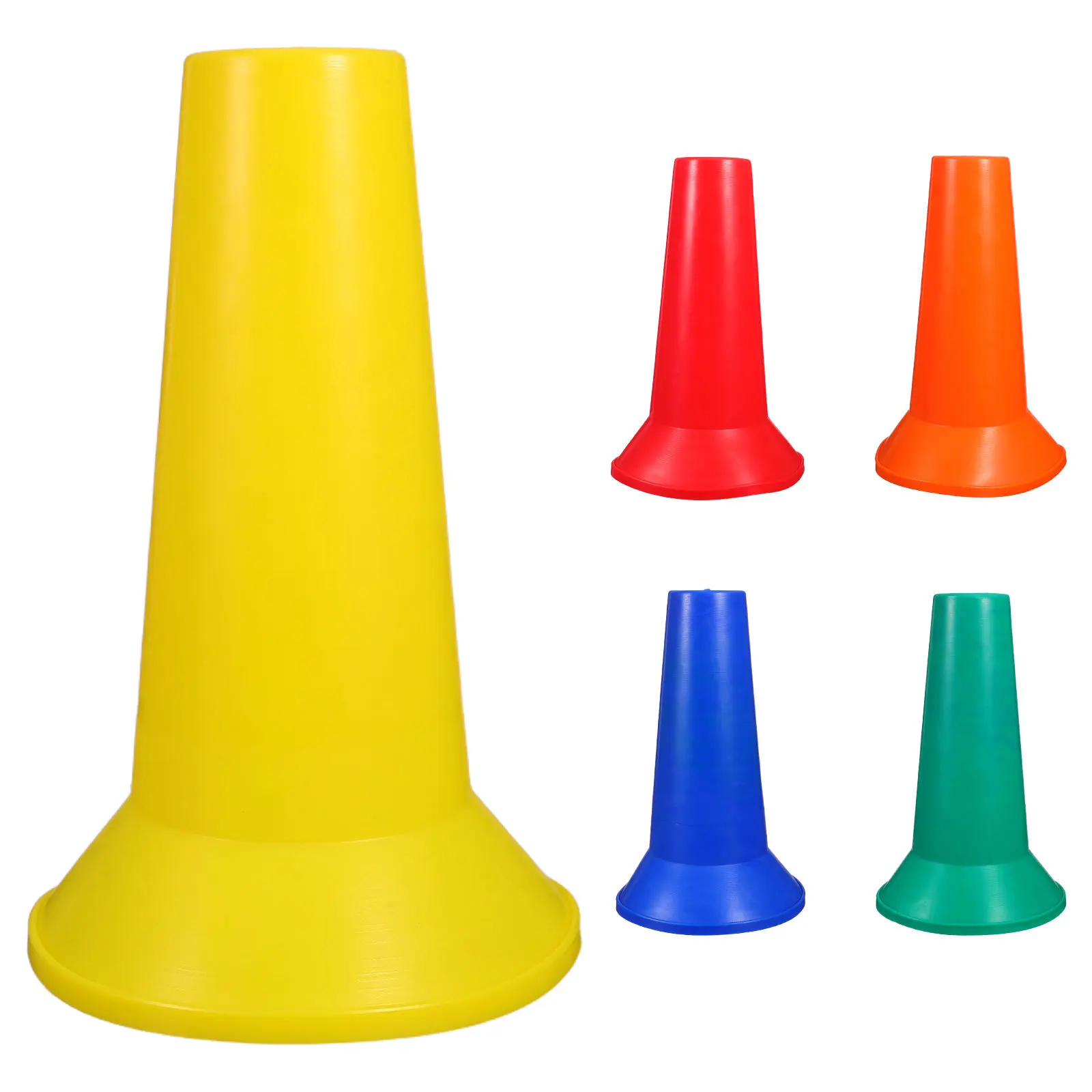 

5pcs 17Cm Multi-Functional Traffic Red Training Cones For Soccer Football Drills Outdoor Sports Agility Field Marker Cone Safety
