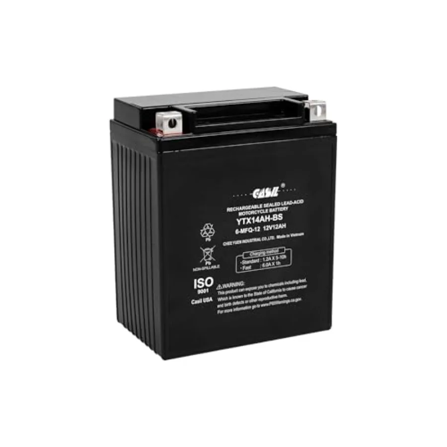 

BS High Performance Maintenance Free Sealed AGM ATV Motorcycle Battery for Polaris Sportsman 500 570 Trail Blazer 250 Ranger 40