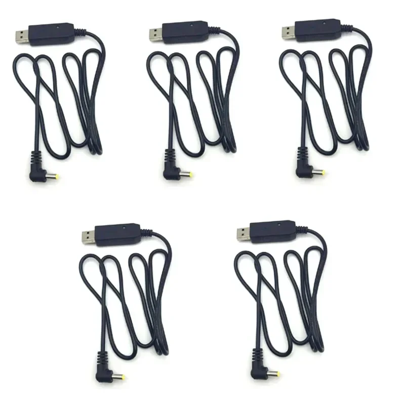 

5PS USB Charger Cable with Led Indicator Light for BaoFeng UV5R UV5RE UV-5R 3800mAh Extend Battery UVB2 BF-UVB3 Plus UV-S9 Radio