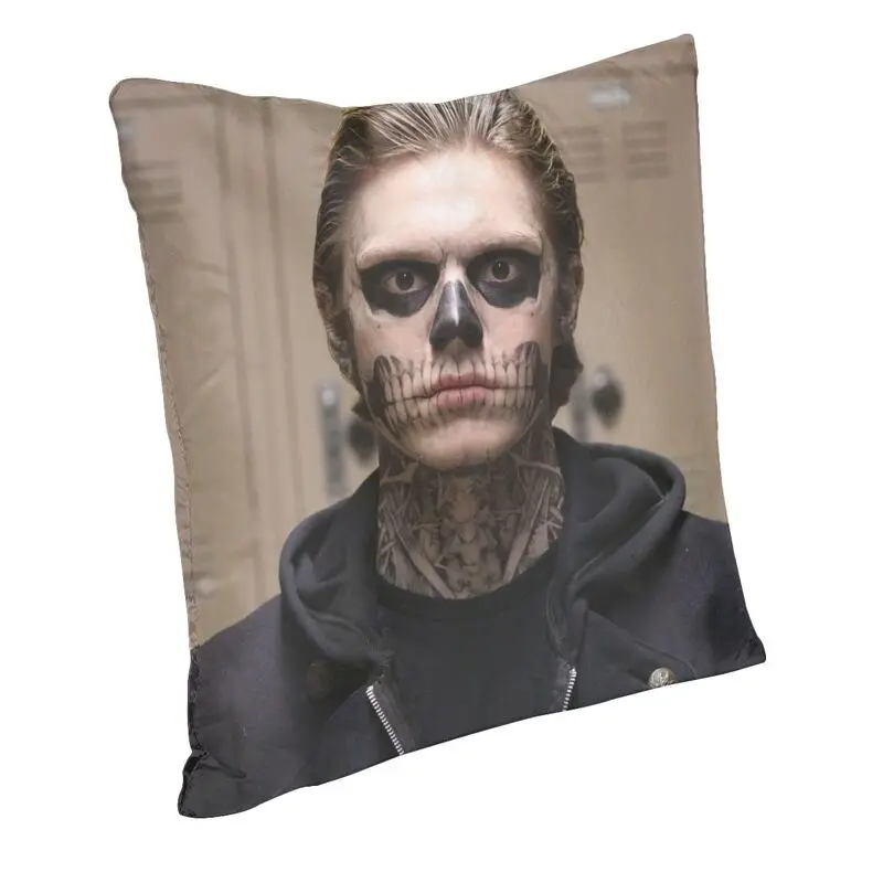 Actor Star Movie Evan Peters Cushion Covers Sofa Home Decor Square Throw Pillow Case 40x40cm