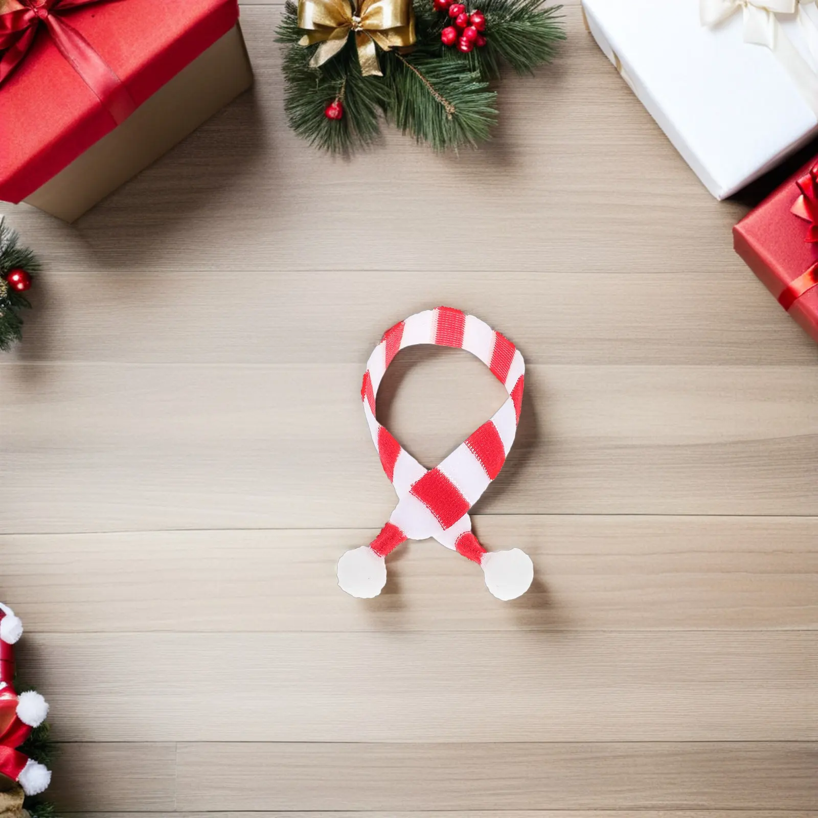 

20 шт. миниатюрных вязаных шарфов для снеговиков, медведей, маленьких домашних животных, аксессуары для костюмов, 22 см, крошечные шарфы для поделок и декора