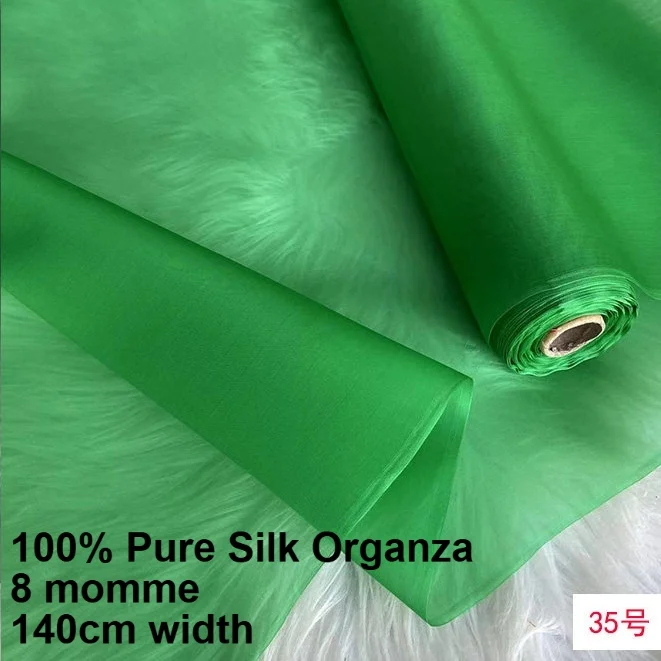 

8 Mm Silk Organza Fabric 140 Wide Mulberry Silk Crisp Yarn Fabric