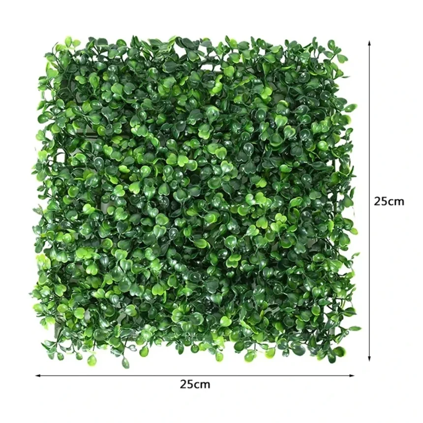 25 CM Artificial Eucalyptus Hedge Wall Panel Garden Artificial Vertical Garden Fake Plant Grass Boxwood  Wedding Decor