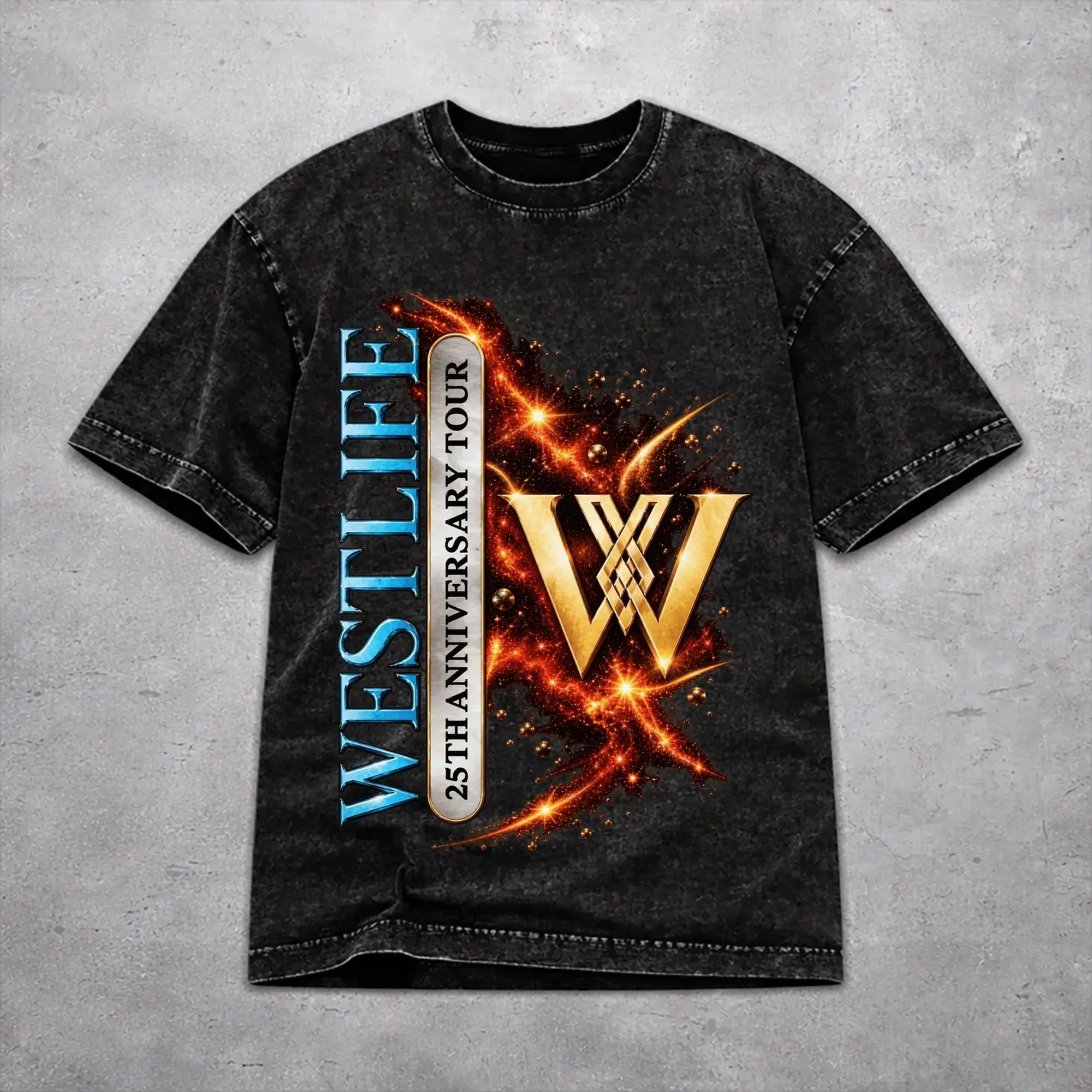 Harajuku Westlife 25th Anniversary Tour 2026 Apparel T-Shirts for Men Women  Cotton Washed Tee Shirts Clothing