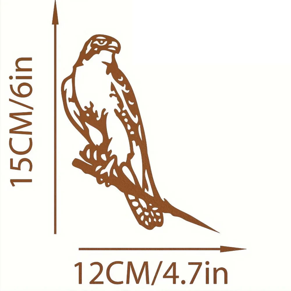 CIFBUY Metal Wall Art Falcon Silhouette For Home Garden Party Housewarming Decor Iron Hanging Signage Plaque Wall Sculpture