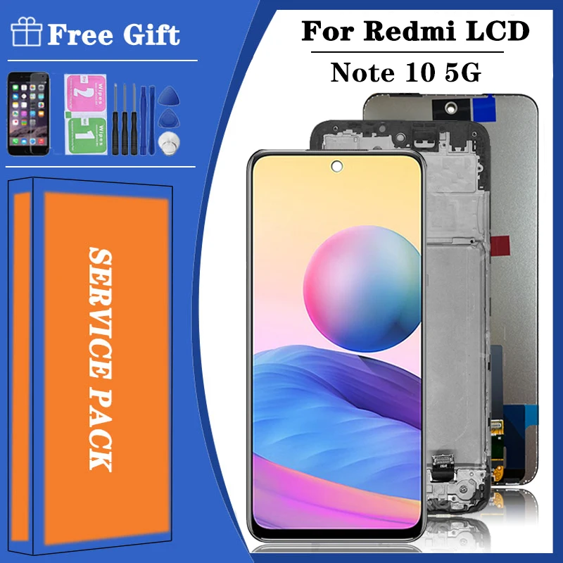 6.5\'\'AAA+ For Xiaomi Redmi Note 10 M2103K19G M2103K19C Lcd Display Touch Screen Digitizer Assembly For Redmi Note 10 5G LCD