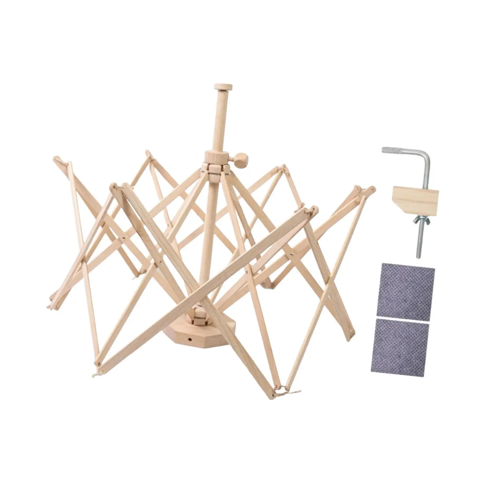 Wooden Yarn Swift Crocheting Skein Winder Lightweight Crochet Accessories for Winding for Crocheters Knitting Lovers Gifts