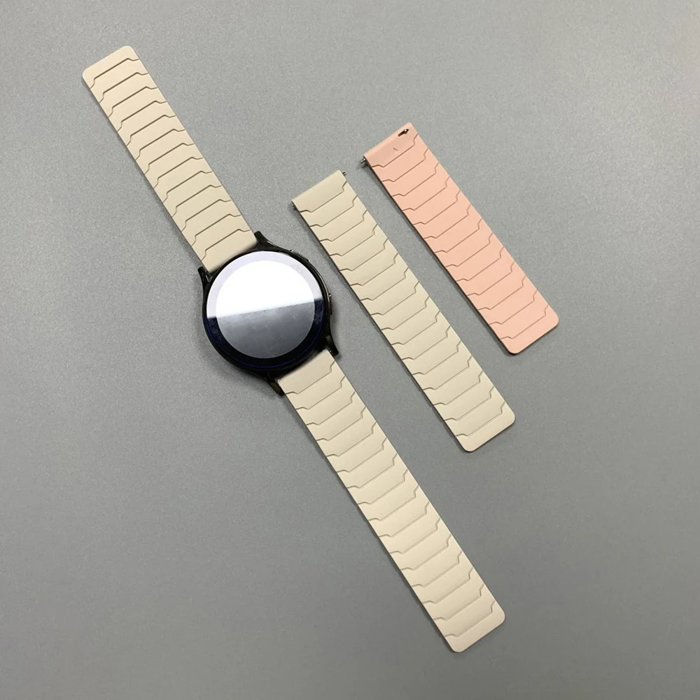 20/22 mm Magnetarmband für Huami AMAZFIT BIP 6 5 UNITY Silikon-Schlaufenband GTR 4/3/3 Pro 2e GTS 4 mini 3 BALANCE Sportarmband – Detail 19