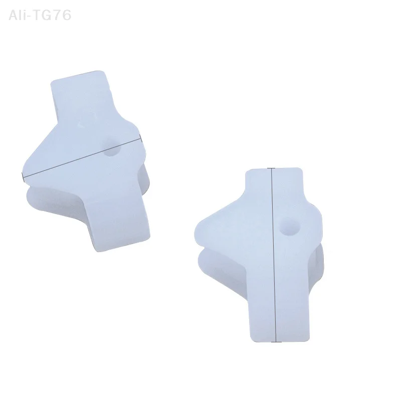 2PCS Gel di Silicone Pollici Correttore Doppio Anello Borsite Punta Alluce Valgo Protezione Dito Separatore Regolatore per la Cura Del Piede