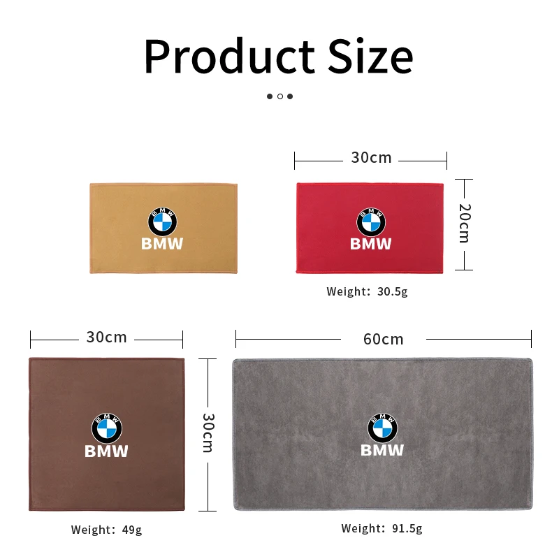 Car Wash Microfiber Cleaning Towel Drying Cloth Auto Clean Care For BMW 3 5 Series G30 G60 F10 F30 G01 G05 X1 X3 X5 X7 G20 G32