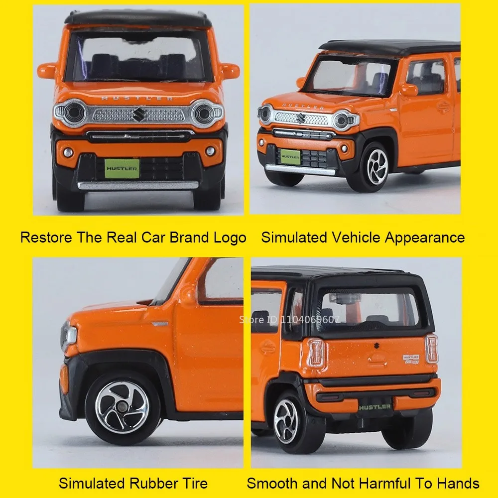 1:48 1:52 1:64 Suzuki Jimny Hustler Defender Subaru Model Toy Cars Alloy Diecast Shock Absorption Slide Forward for Kids Gifts