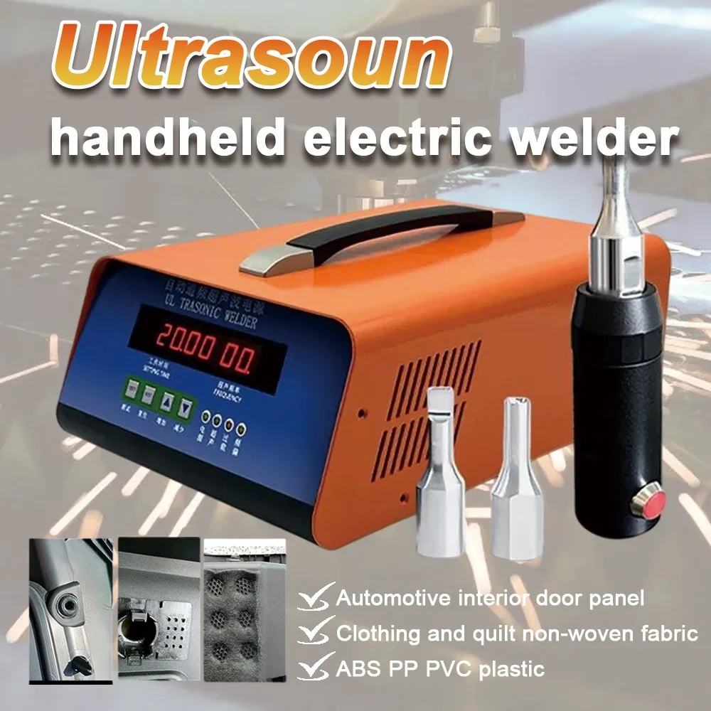 1000W Handheld Ultrasonic Spot Welding Machine 28KHz/35KHz Portable Fabric Welder for Automotive Interior Plastic Welding Tool