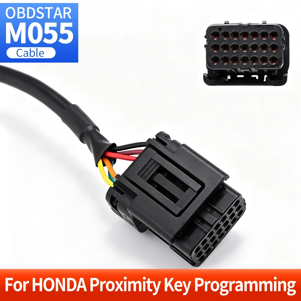 OBDSTAR M055 Data Cable for Honda for ISCAN Motorcycle/Marine Proximity Key Programming BENCH Mode Wire 16PIN to 21PIN Connector