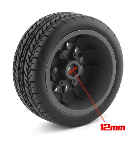 4Pcs 113Mm 1/8 1/10 Short Course Truck Tire Tyre Wheel With 12 14 17Mm Hex For Slash Arrma SENTON VKAR RC Car