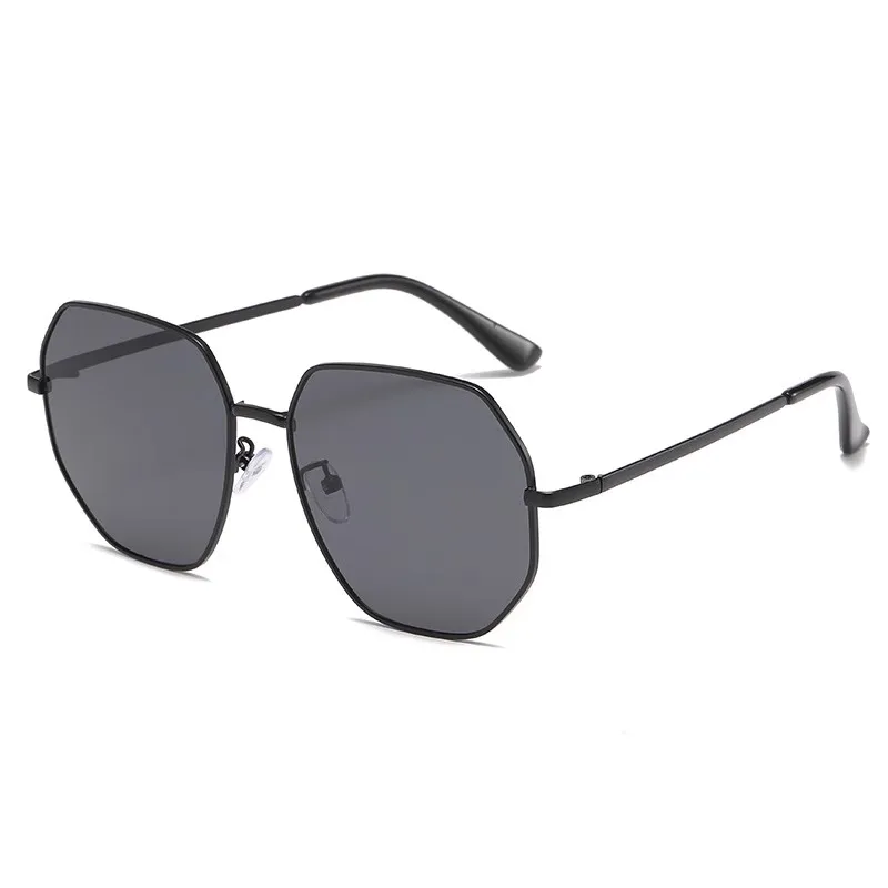 Men's Polygonal Metal Driving Sunglasses