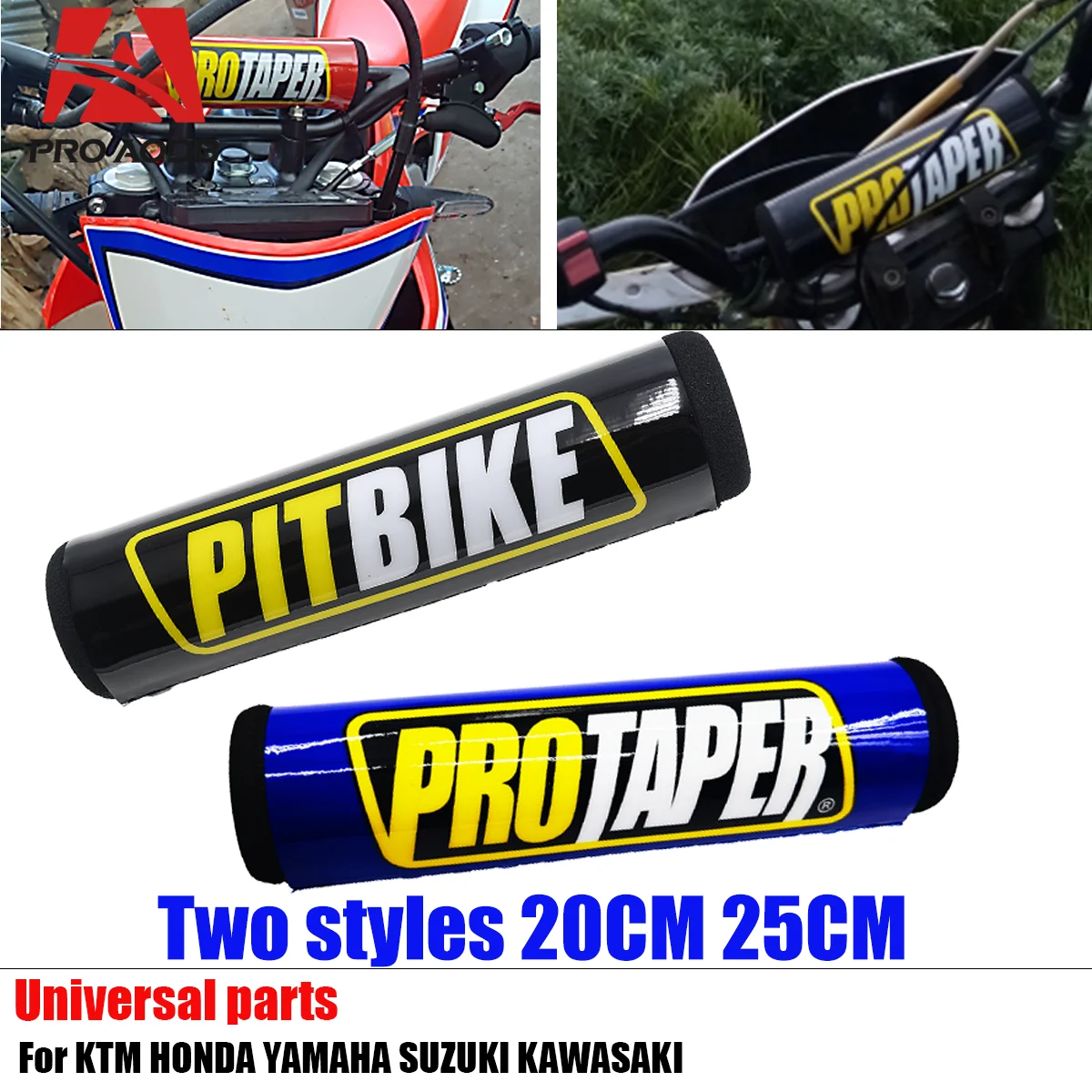 

Pro 20cm 25cm Round Handlebar 200mm Round Handlebar Crossbar Bar Pad 7/8" For KTM Honda Yamaha SUZUKI Kawasaki Kayo PRO ATV CRF、