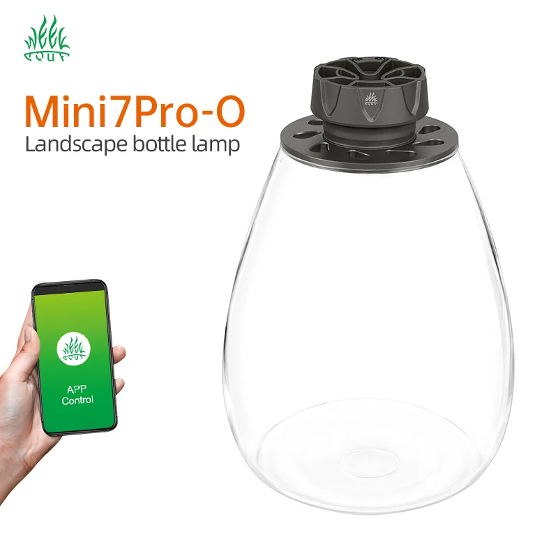 

WEEK AQUA Mini7Pro-O светодиодный Microlandscape Lighting COB 6500k 4000k 2700k Microlandscape стеклянные вазы из Моха, суккулентов, лампа