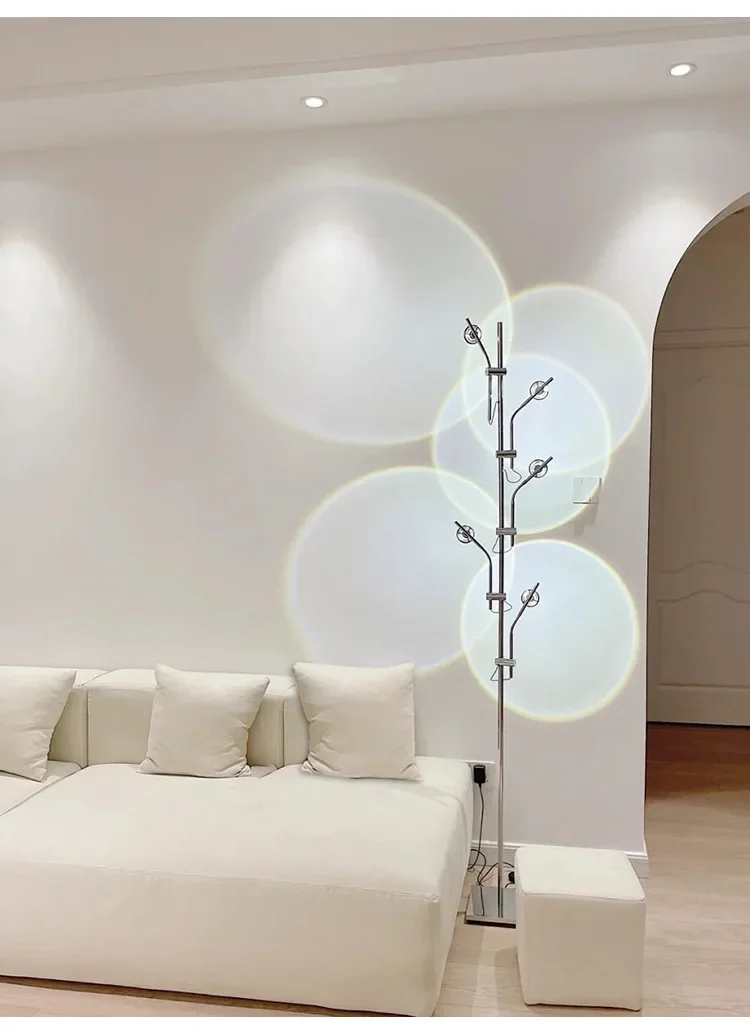

Living room sunset light five head atmosphere bedroom designer light and shadow floor lamp