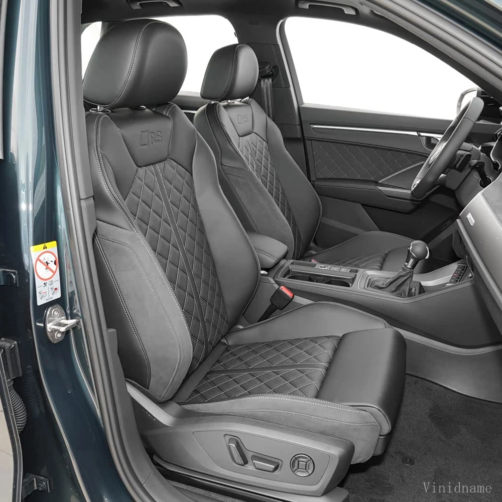 For Audi Q3 F3 2018 2019 2020 2021 2022 2023 2024 2025 Vegan Nappa Leather Custom Car Seat Covers Full Set Interior Accessories