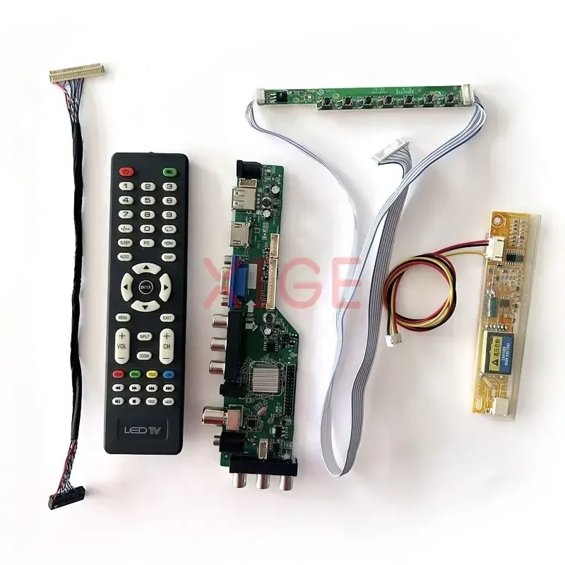 Imagem -03 - Placa do Motorista do Monitor do Lcd Sinal de Digitas Jogo de Dvb ir Avoirdupois Usb Hdmi Vga 30pin Lvds Ltn154x1 Ltn154x3 Ltn154xa 1ccfl 1280*800