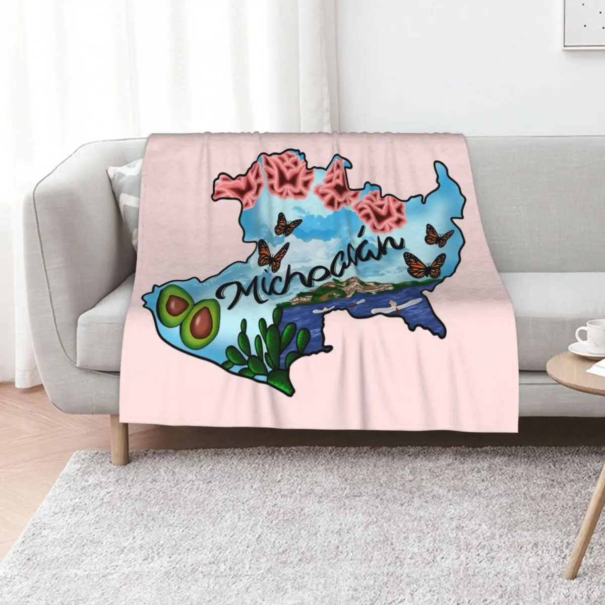 

Michoacán Throw Blanket Quilt Designers Soft Softest Blankets