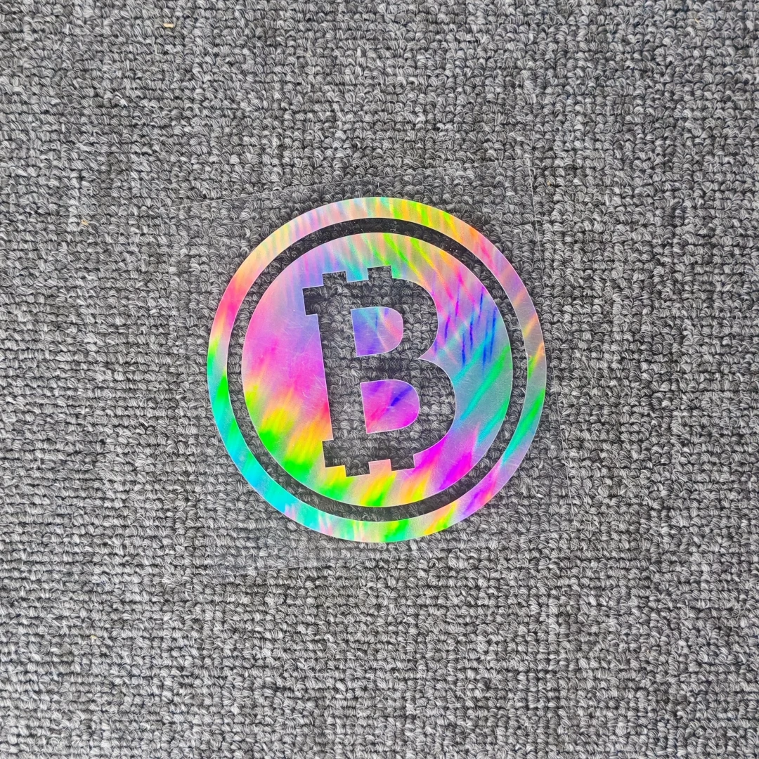 Adesivos refletivos Bit Coin BTC para carros, para tanque de combustível, janela, porta-malas, motocicletas, capacetes, iPad, iPhone, laptop