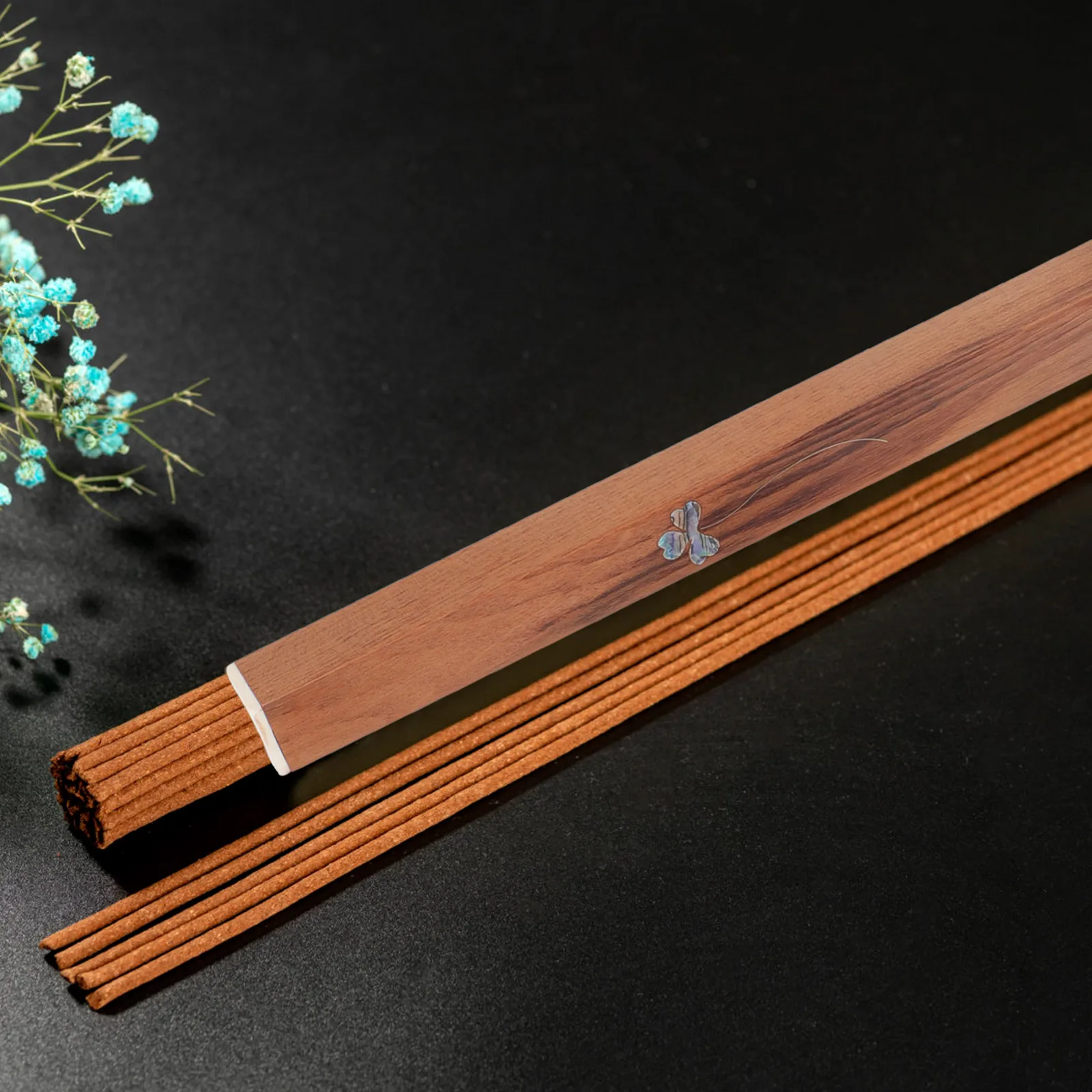 

Portable Stick Holder Storage Box Wooden Fragrance Container Sealing Cover Lightweight Sturdy Storage Box