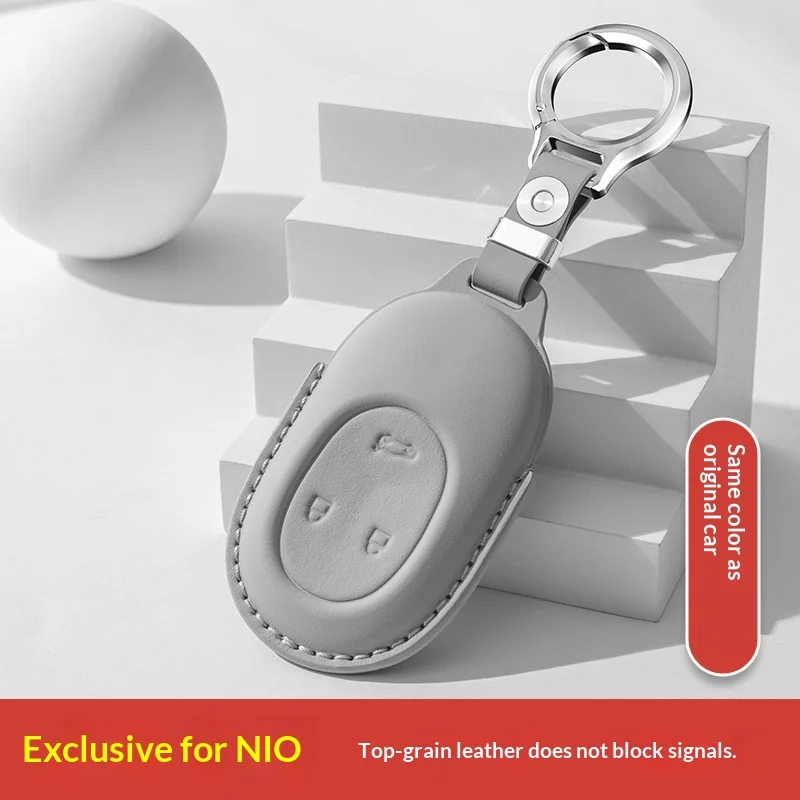 

For NIO ET7 car key cover first-layer cowhide high-end key cover buckle interior modification