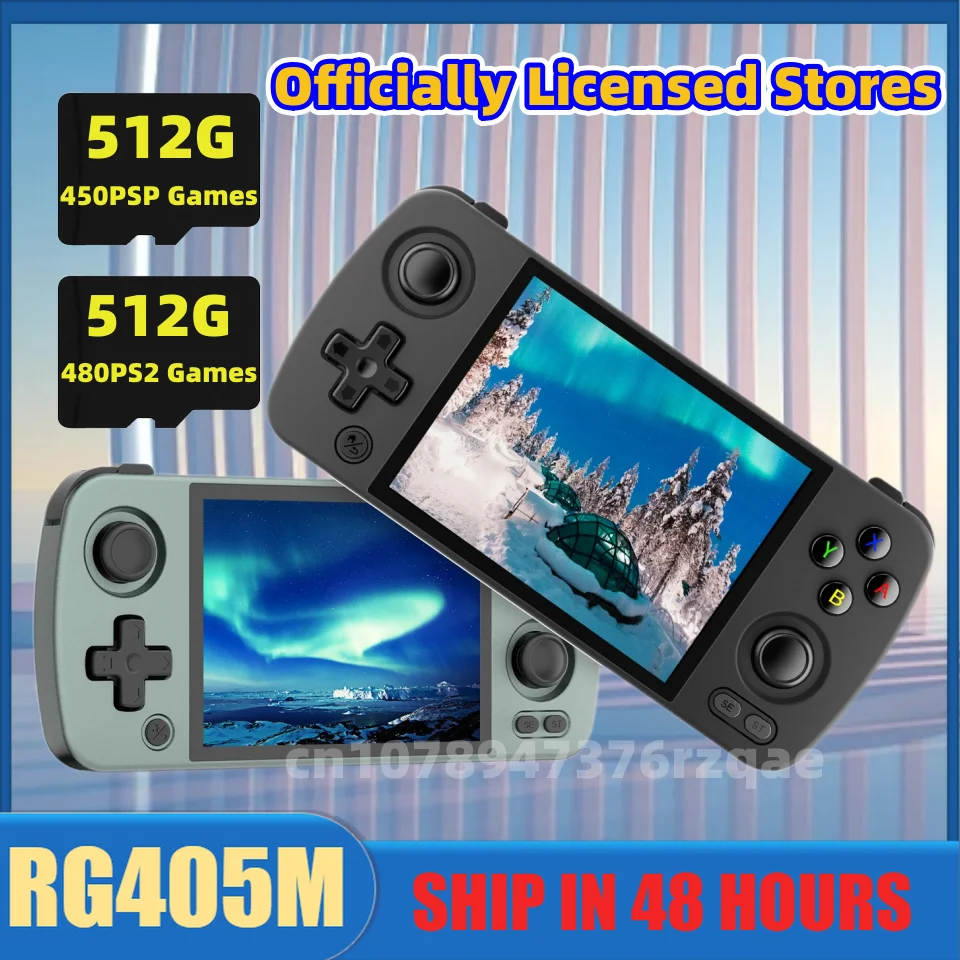 ANBERNIC RG405M Android 12 System Metal Handheld Game Console 4 Inch IPS Screen  Game Player Support OTA Update Gifts PSP PS2