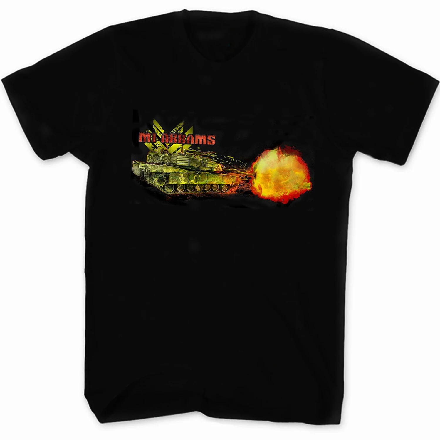 M1 Abrams Main Battle Tank T-Shirt New 100% Cotton Short Sleeve O-Neck T-shirt Casual Mens Top