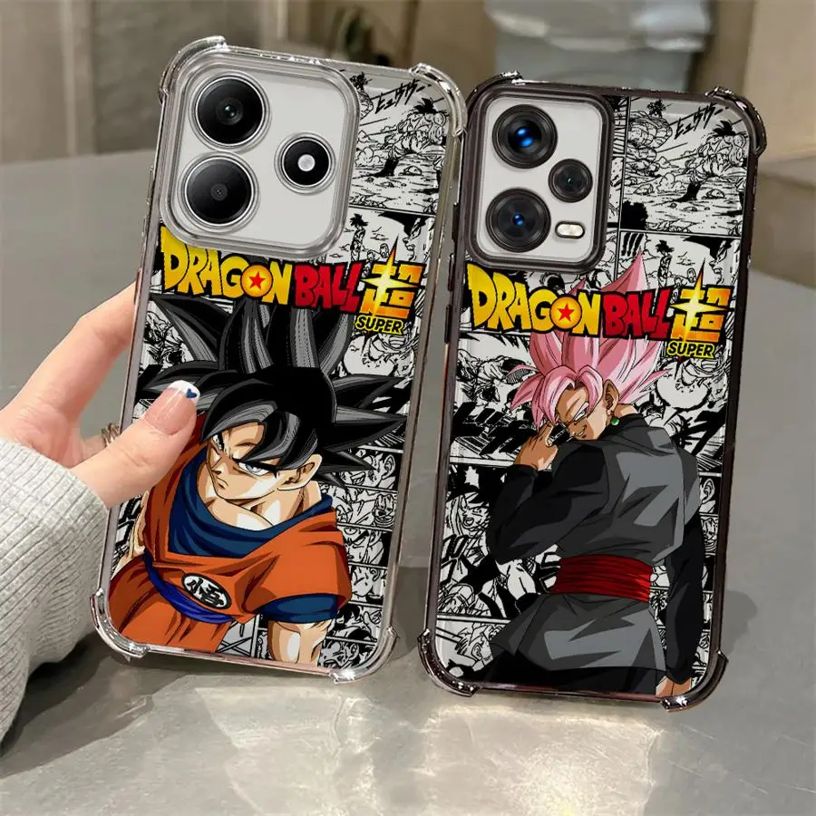 Japanische Dragon Ball Zamasu Hülle für Xiaomi Redmi A3X K80 Pro A5 14C A3 K80 5G 13C Weiche Handyhülle