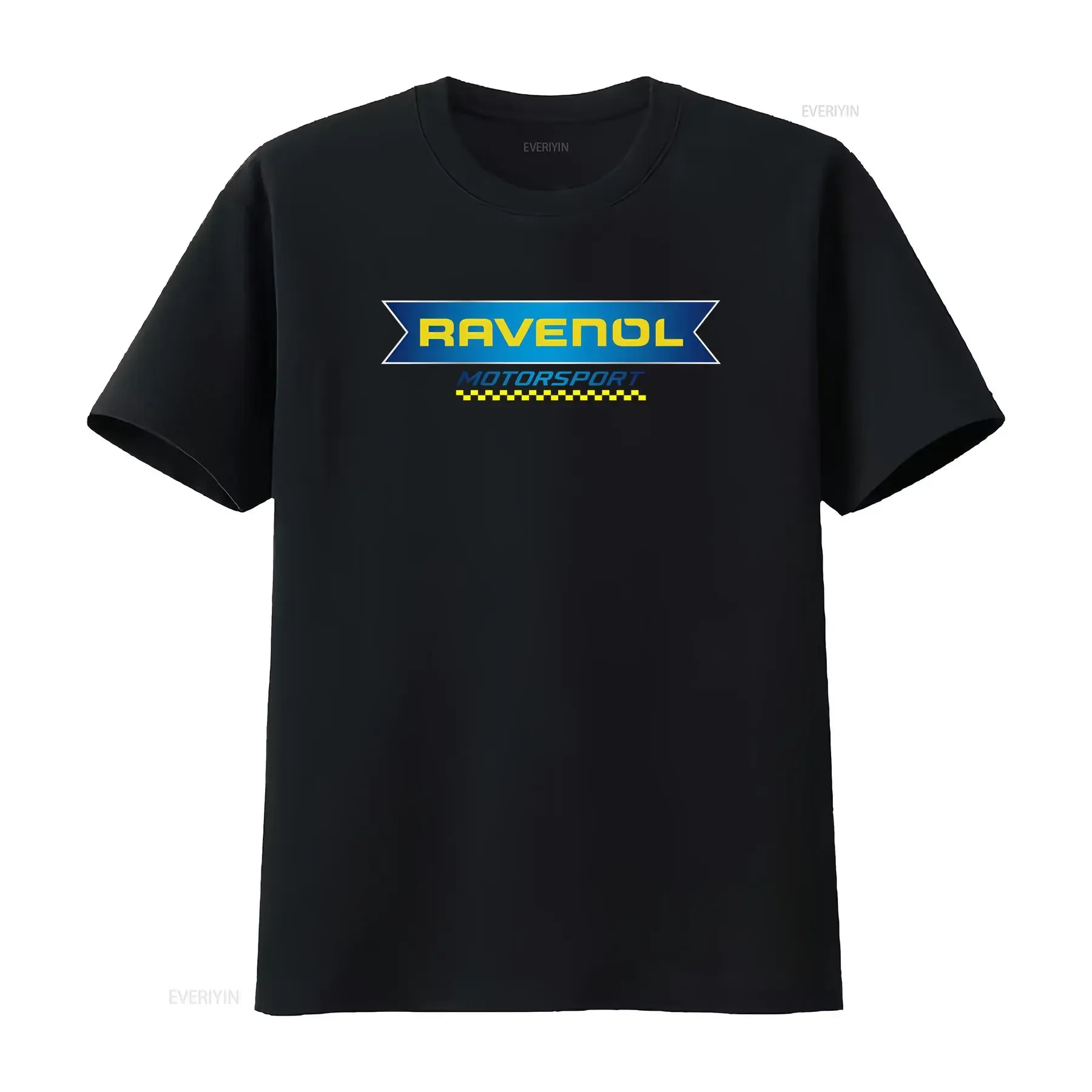 Мужская футболка с логотипом RAVENOL Motorsport, американская винтажная футболка с легким эффектом потертости, унисекс, с графическим принтом, мягкая, универсальная, стильная, мужская уличная одежда