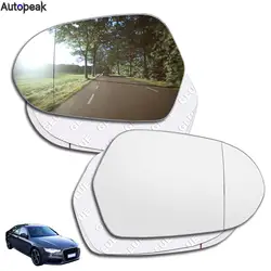 Side Mirror Glass For Audi A6 C7 C7.5 S6 4G 2012 2013 2014 2015 2016-2018 Rear View Rearview  Side View Mirror Wide Angle Convex