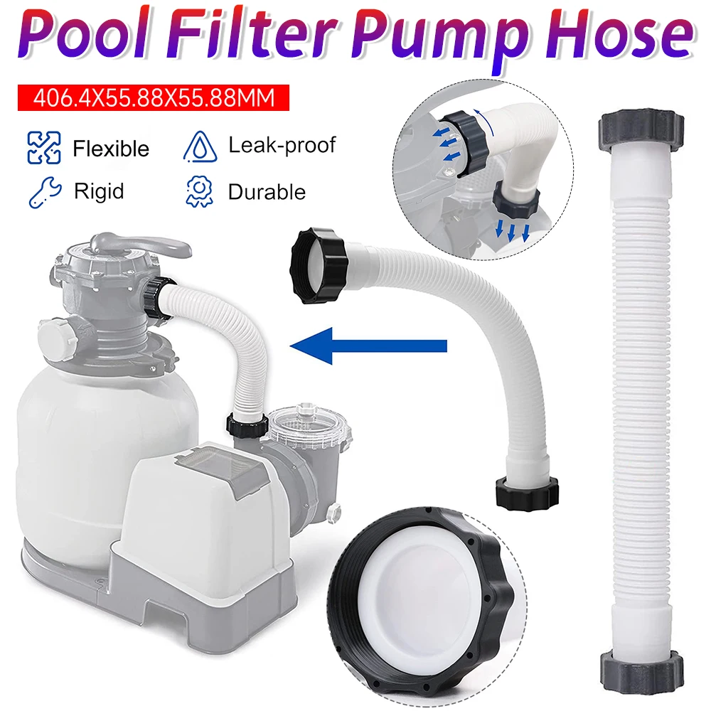 

1-10 шт. насосы для песочного фильтра для бассейна, соединительный шланг, 16-дюймовый сменный шланг для насоса для бассейнов, аксессуары для бассейна Intex