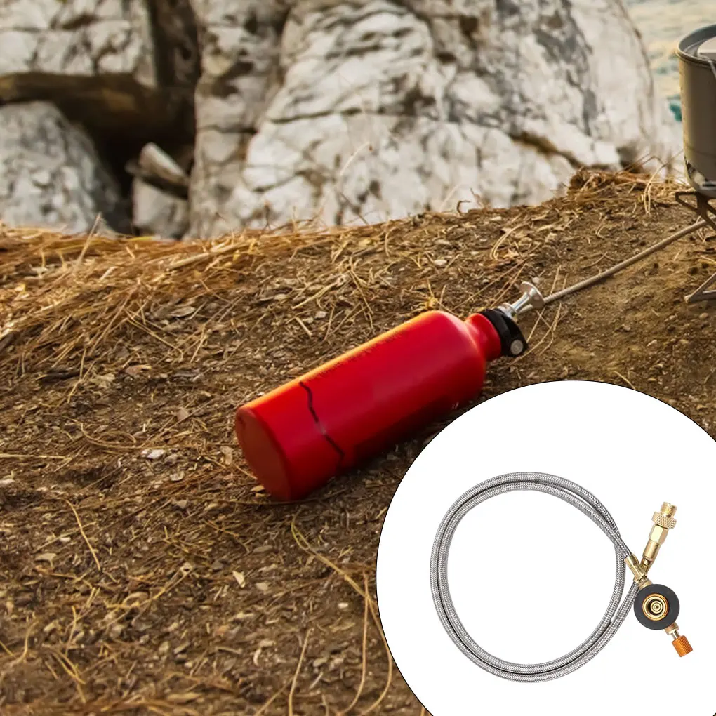 Portable Fast Release Camping Stove Extension Hose Wild Cooking Picnicking Survival Burner Adapter Tube Outdoor Equipment