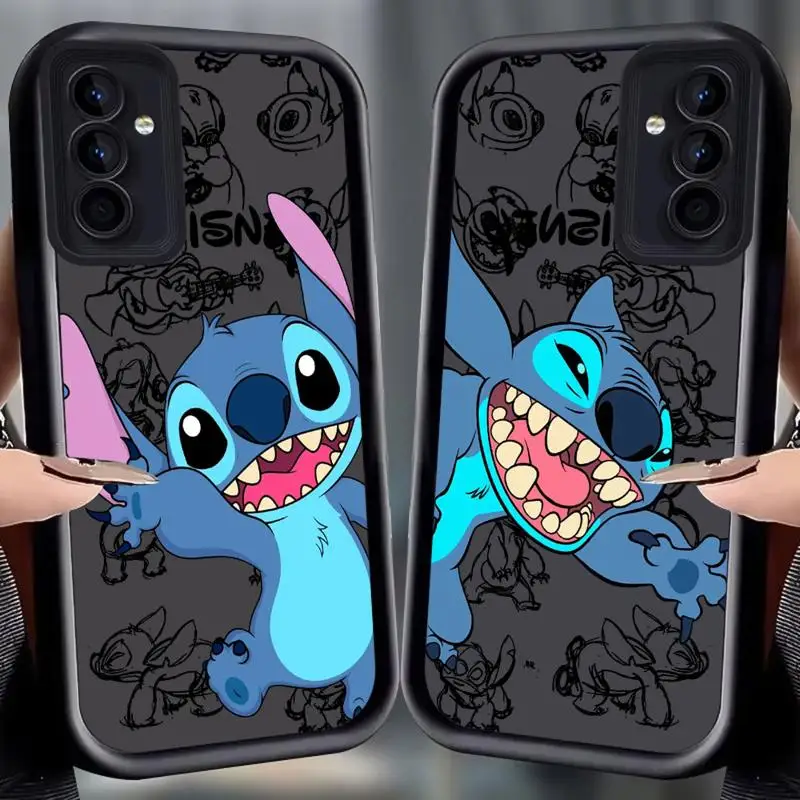 Disney Anime Naughty Stitch phone case for Samsung Galaxy s23 s24 ultra fe S20 s21 A13 5g S22plus x3 tpu funda waterproof casos