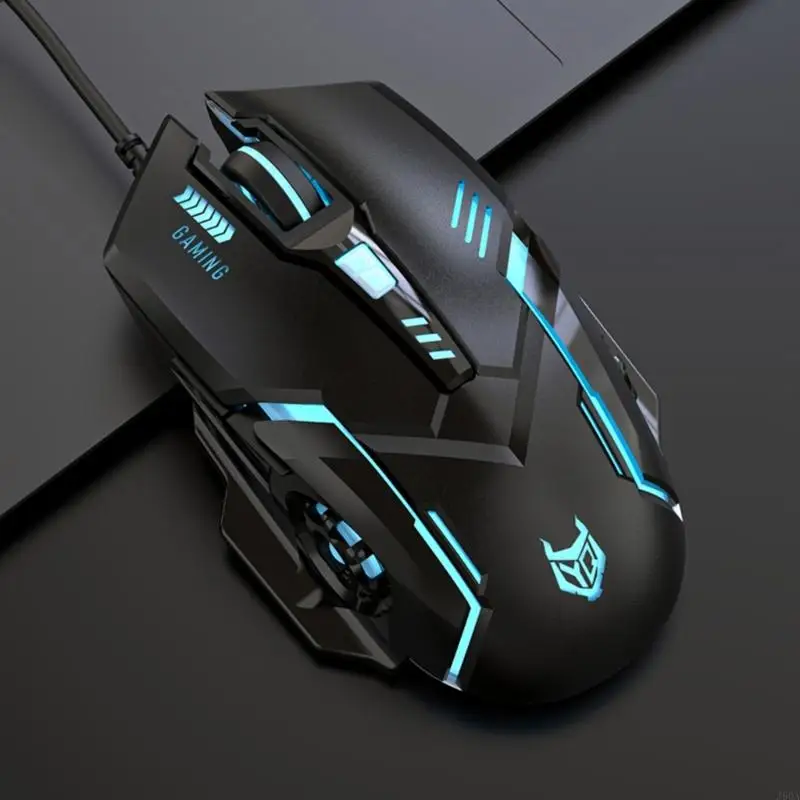 J60a Type C Mouse USB C Gaming Mouse RVB RETRA Backlit Ergonomic Mouse 3600DPI