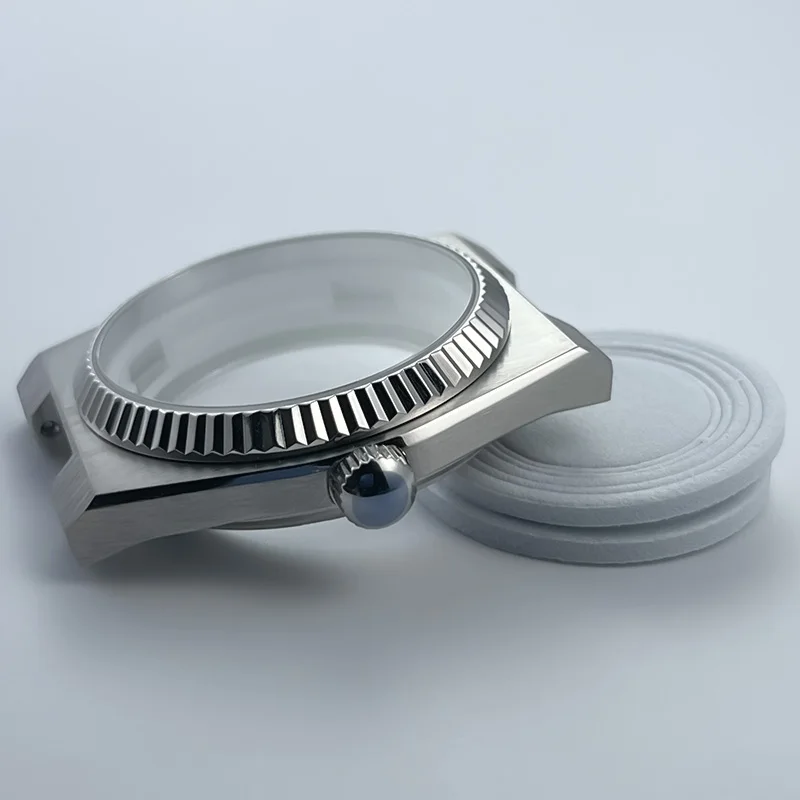 الذهبي NH35 NH36 40 مللي متر الياقوت الزجاج حزام ل 31.8 مللي متر الهاتفي ساعة اكسسوارات لحركة Seiko رويال أوك PRX سوبر لاعب