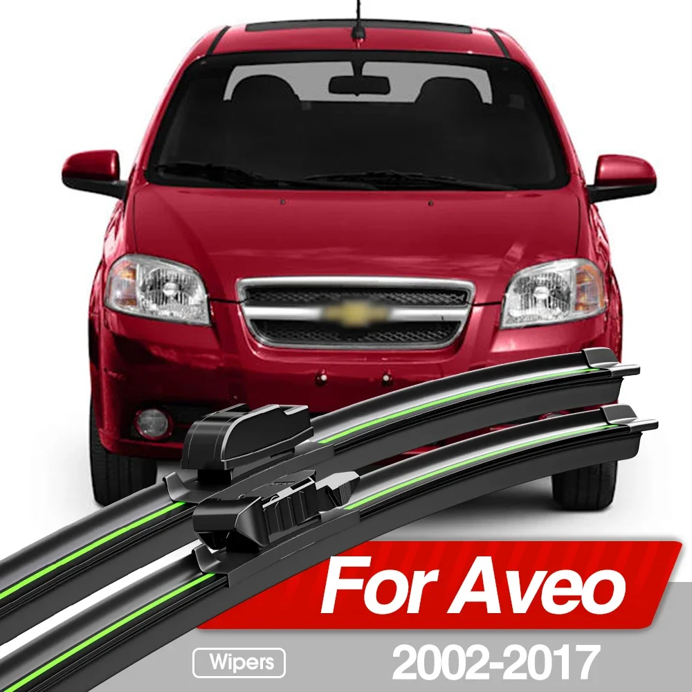 

For Chevrolet Aveo T200 T250 T300 2002-2017 Front Windshield Wiper Blades 2pcs Windscreen Window Accessories 2010 2011 2012 2013