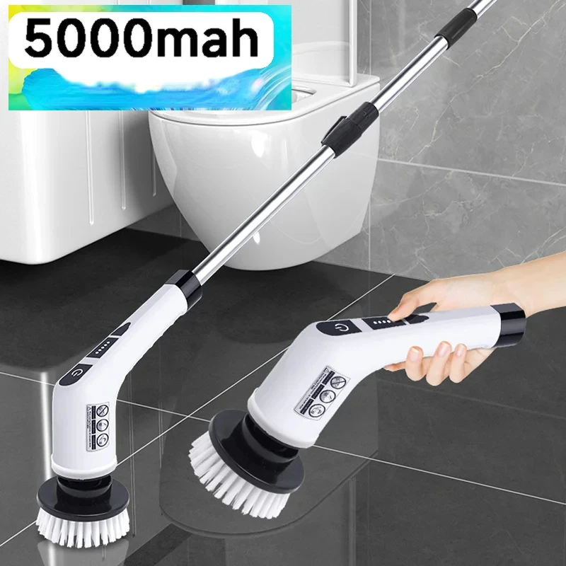 

Household Cordless Spin Scrubber Kitchen Gadgets Hair Brushes Bathroom Broom Toilet Mops Electric Multipurpose Cleaning Brush