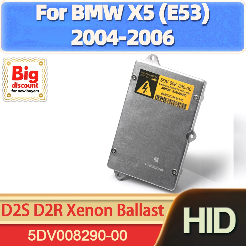 

TEENRAM HID Xenon Headlight Ballast Control Unit Module OEM 5DV008290-00 D2S D2R Xenon Lamp Ballast For BMW X5 (E53) 2004-2006