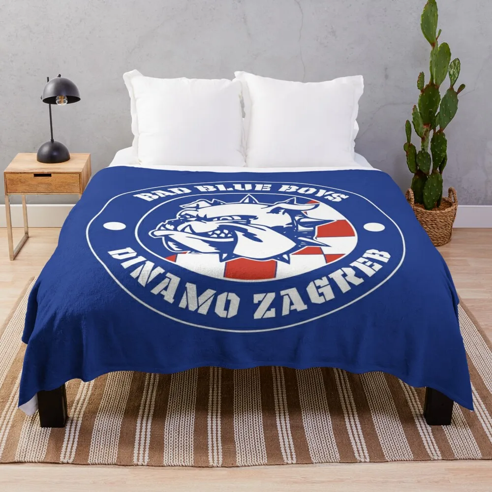 

Ultras Bad Blue Boys - Dinamo Zagreb Fans Throw Blanket Winter beds Furry Camping Blankets