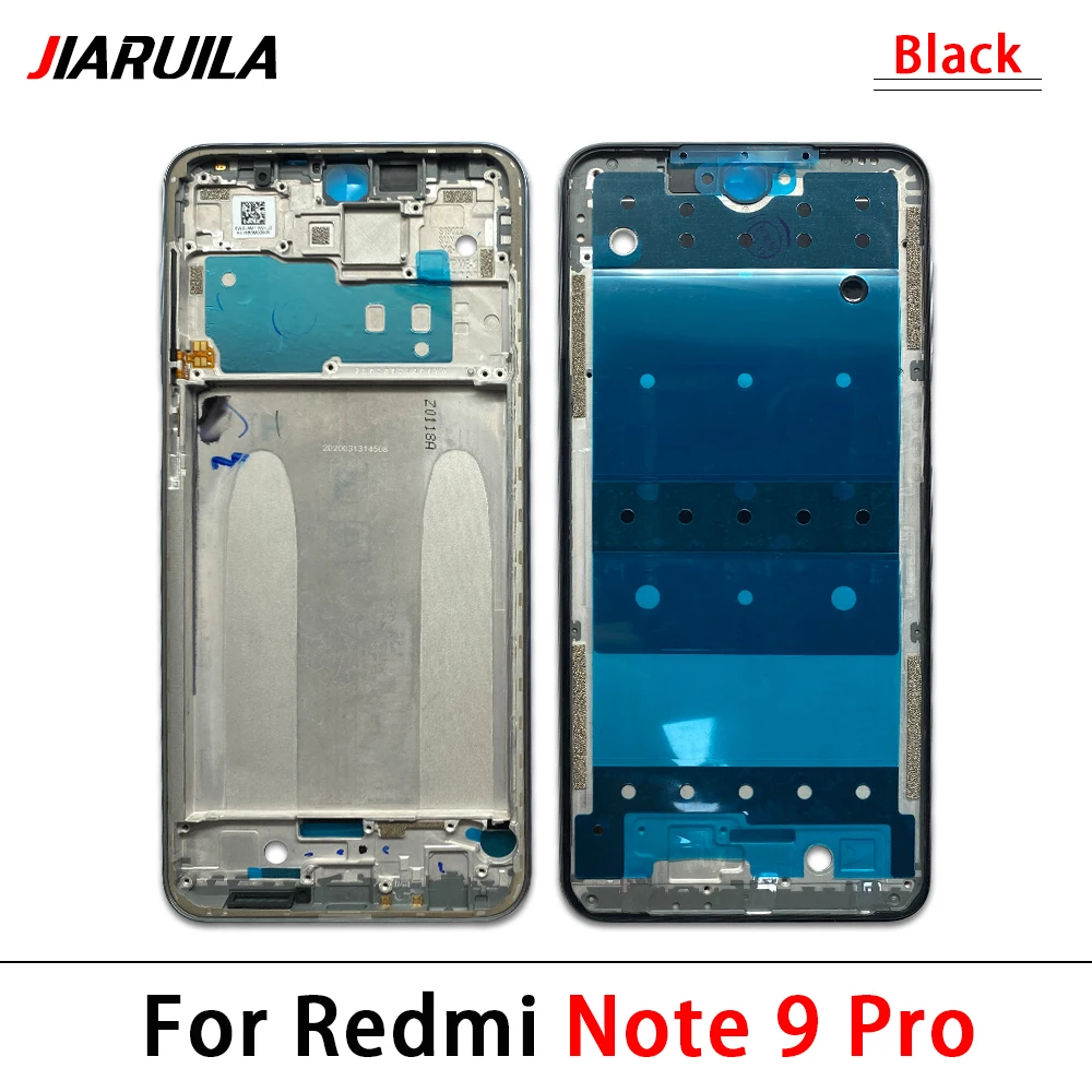 New For Xiaomi Redmi Note 7 8 9s Pro Front Housing LCD Frame Screen Bezel Holder Replacement Parts