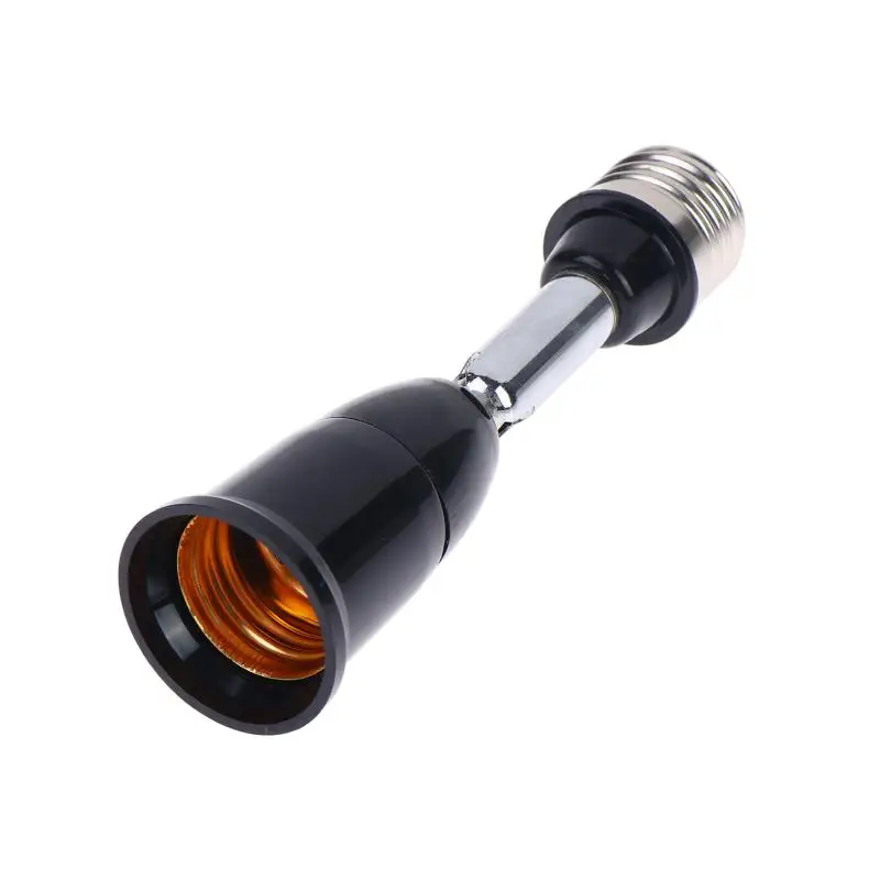 Hoyytu E27 to E27 Bulb Socket Adapter 1Pc Flexible Extension Lamp Holder Stable for Studio Photography Fill Light Adjustment
