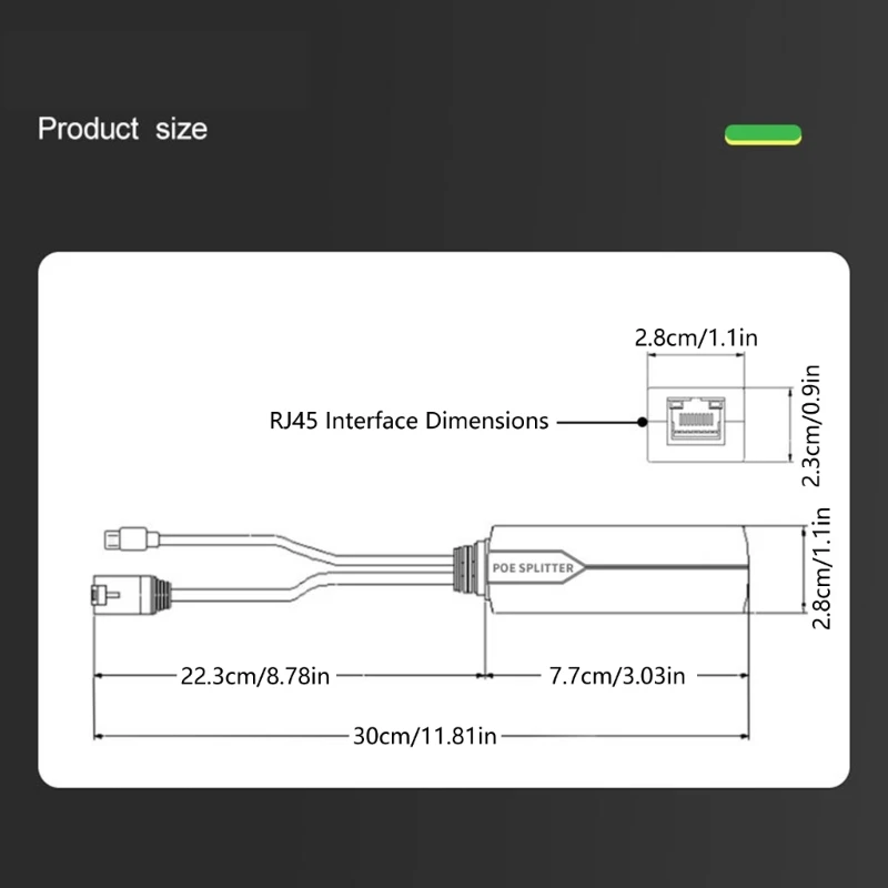 Répartiteur USB POE facile à utiliser, sources d'alimentation USB 48 V à 5 V, conforme IEEE802.3af/at pour accessoires