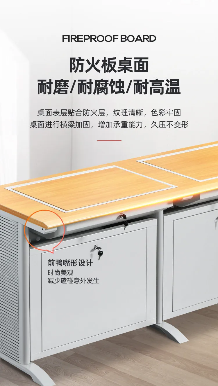 Multifunctional inversion computer desk embedded single and double manual translation to computer