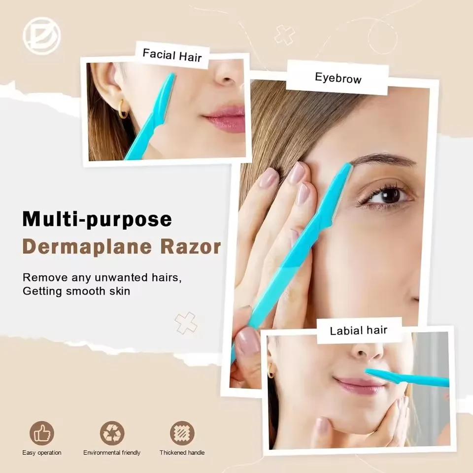 3/30/40Pcs Eyebrow Trimmer Makeup Beauty Tools Safe Eye Brow Razor Face Body Hair Removal Shaver Blades Eyebrows Shaping Knife view 3