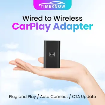 TIMEKNOW Carplay Wireless Adapter Auto Wireless Carplay Dongle For Iphone Car Play Ai Box For Mercedes Mazda Citroen Chevrolet