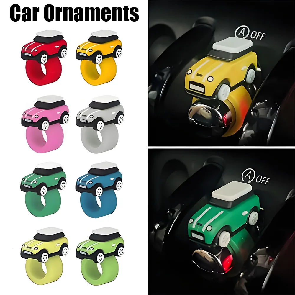 

Different Color Silicone Car Model Ornaments Non-slip Knob Cover for BMW Mini Car Silicone Button Ring Eco-friendly Accessories